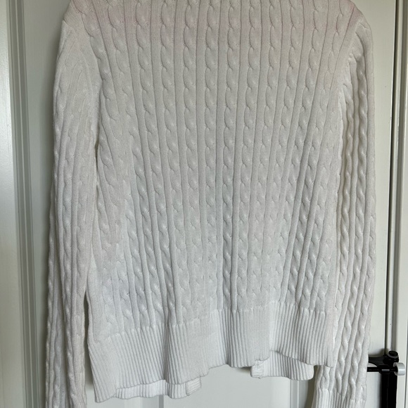 Gap Kids Girl White Cable Knit Button Down Sweater size M 1st Communion - Picture 7 of 7